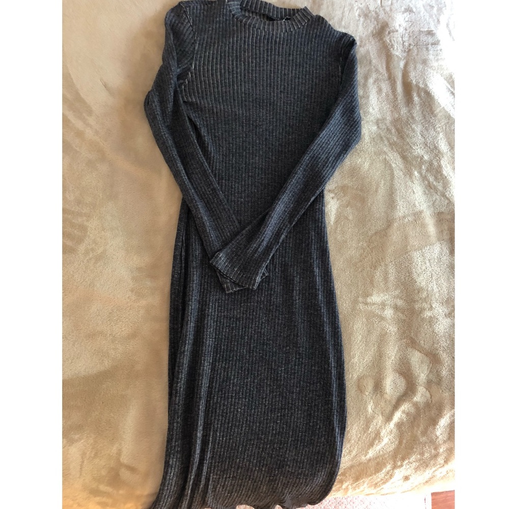 Knit Navy Blue Sweater Dress
